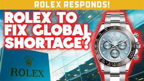 Rolex shortage 2022